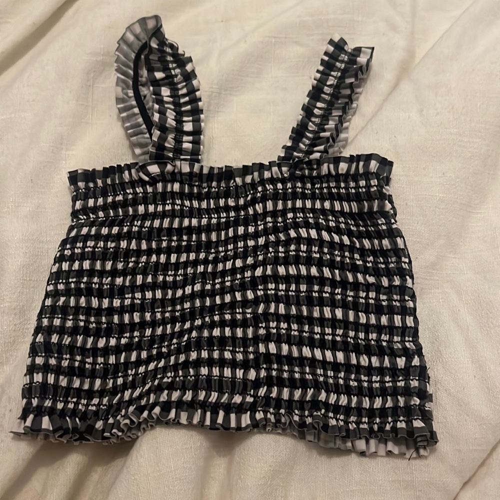 Plaid crop top
